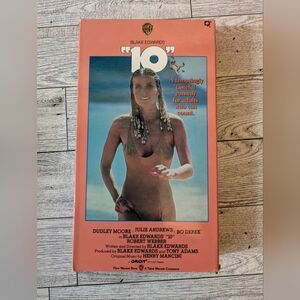 Warner Bros. '10' VHS Tape Vibrant Orange Cover